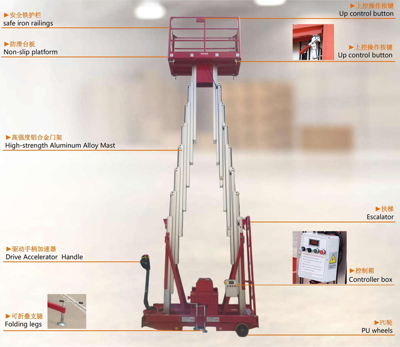 Aluminum alloy aerial platform, twin-mast GTWY.jpg Electric-drive-aluminum-alloy-aerial-platform,-twin-mast-GTWY-A-77.jpg
