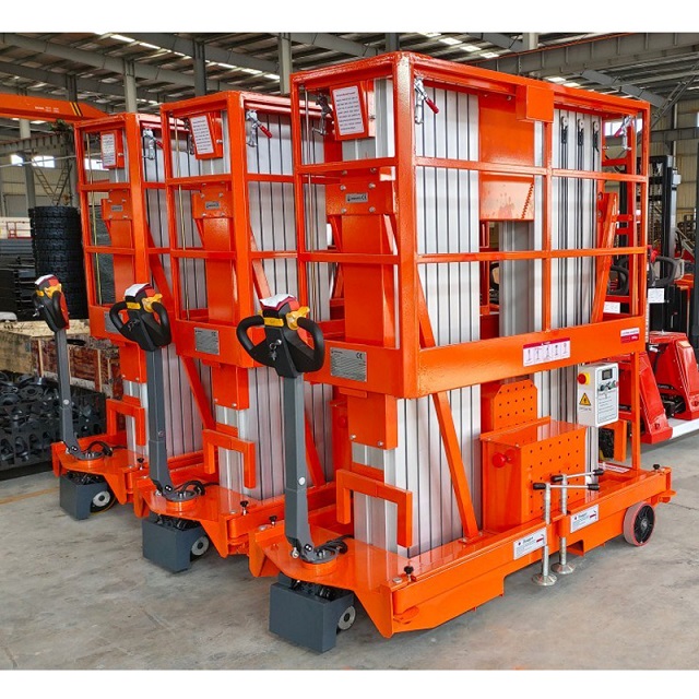 Aluminum alloy aerial platform, twin-mast GTWY