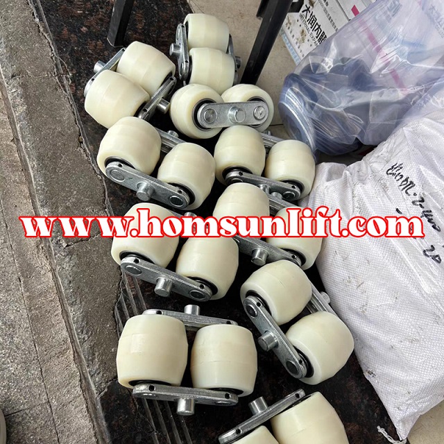 Manual pallet handling vehicle wheel assembly Nylon wheel polyurethane wheel frame coupling plate.jpg Manual-pallet-handling-vehicle-wheel-assembly-3.jpg